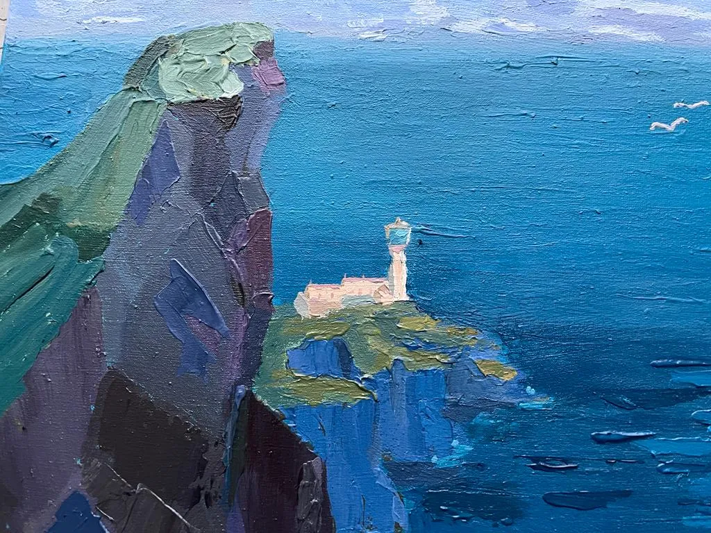 Seascape of couple — view 4