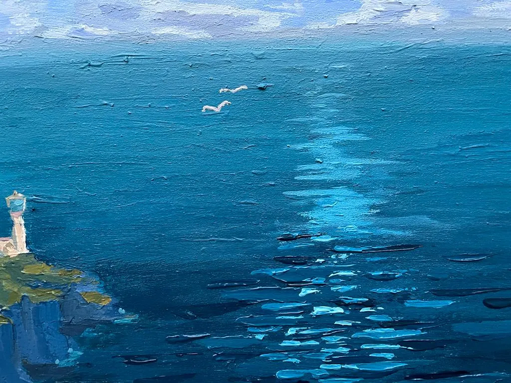 Seascape of couple — view 5